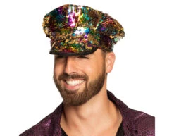 Pet Omkeerbaar Regenboog Goud -Feestartikelen Winkel pet omkeerbaar regenboog goud 3