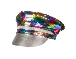 Pet Omkeerbaar Regenboog Zilver -Feestartikelen Winkel pet omkeerbaar regenboog zilver 2