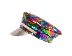 Pet Omkeerbaar Regenboog Zilver -Feestartikelen Winkel pet omkeerbaar regenboog zilver 3