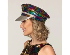 Pet Omkeerbaar Regenboog Zilver -Feestartikelen Winkel pet omkeerbaar regenboog zilver 6