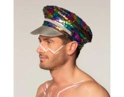 Pet Omkeerbaar Regenboog Zilver -Feestartikelen Winkel pet omkeerbaar regenboog zilver 7