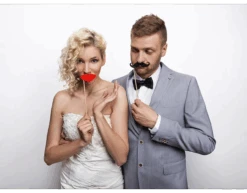 Photobooth Lippen Rood 6st -Feestartikelen Winkel photobooth lippen rood 6st 2