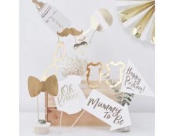 Photobooth Props Baby Shower 10st -Feestartikelen Winkel photobooth props baby shower 10st 1