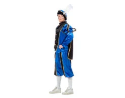 Pietenpak Blauw Fluweel -Feestartikelen Winkel pietenpak blauw fluweel 2