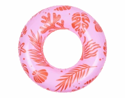 Pink-Red Ocean Printed Swimring 90cm