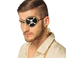 Pirate Skull Ooglapje En Oorbel
