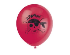 Piraten Ballonnen Arrgh 30cm 8st -Feestartikelen Winkel piraten ballonnen arrgh 30cm 8st 1