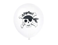 Piraten Ballonnen Arrgh 30cm 8st -Feestartikelen Winkel piraten ballonnen arrgh 30cm 8st 3