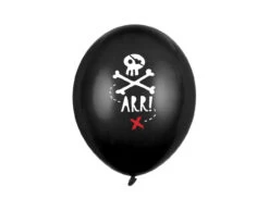 Piraten Ballonnen Zwart 30cm 6st