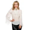 Piraten Blouse Wit Dames -Feestartikelen Winkel piraten blouse wit dames
