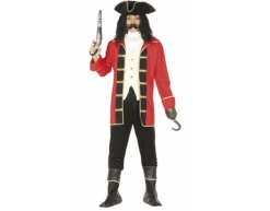 Piraten Kostuum Rood Zwart