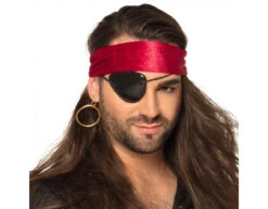 Piraten Ooglapje En Oorbel -Feestartikelen Winkel piraten ooglapje en oorbel 4