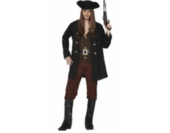 Piraten Pak Heren Donkere Kleuren