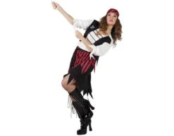 Piratenpak Dames Rood M