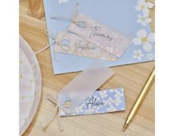 Place Cards Blossom Print Place Cards With Vellum Paper 6 Place Cards Blossom Print Place Cards With Vellum Paper -Feestartikelen Winkel place cards blossom print place cards with vellum 1