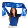 Polyester Sjaal Allez Les Bleus Dubbelzijdig 145x17cm -Feestartikelen Winkel polyester sjaal allez les bleus dubbelzijdig 145x1 1
