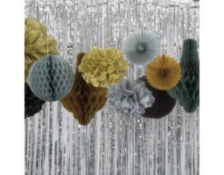 Pompon Goud 40cm -Feestartikelen Winkel pompon goud 40cm 2