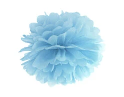 Pompon Lichtblauw 35cm