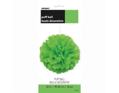 Pompon Lime Groen 40cm -Feestartikelen Winkel pompon lime groen 40cm 1