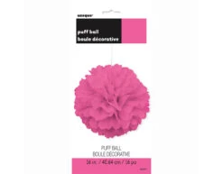 Pompon Roze 40cm -Feestartikelen Winkel pompon roze 40cm 1