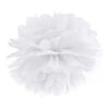 Pompon Wit 35cm -Feestartikelen Winkel pompon wit 35cm
