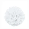 Pompon Wit 40cm -Feestartikelen Winkel pompon wit 40cm