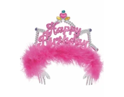 Prinsessen Kroontje Happy Birthday Roze
