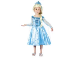 Prinsessenjurk Kind Elsa 3-4 Jaar