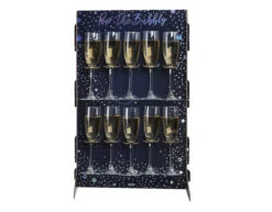 Prosecco Wall Star Gazer Birthday With Stands And Pegs Paper Height 60 Cm