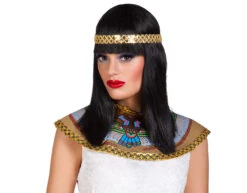 Pruik Cleopatra Met Hoofdband
