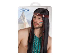 Pruik Indiaan -Feestartikelen Winkel pruik indiaan 1