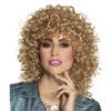 Pruik Kort Haar Krul Blond -Feestartikelen Winkel pruik kort haar krul blond