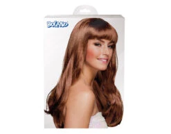 Pruik Lang Haar Bruin -Feestartikelen Winkel pruik lang haar bruin 1