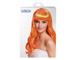 Pruik Lang Haar Oranje -Feestartikelen Winkel pruik lang haar oranje 1