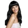 Pruik Lang Haar Zwart