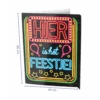 Raambord Hier Is Het Feestje 60cm -Feestartikelen Winkel raambord hier is het feestje 60cm