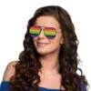 Regenboog Bril Rock -Feestartikelen Winkel regenboog bril rock