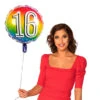 Regenboog Cijfer Ballon 16 Jaar 45cm -Feestartikelen Winkel regenboog cijfer ballon 16 jaar 45cm