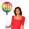 Regenboog Cijfer Ballon 30 Jaar 45cm -Feestartikelen Winkel regenboog cijfer ballon 30 jaar 45cm