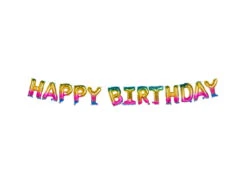 Regenboog Happy Birthday Letter Ballon Set 8m -Feestartikelen Winkel regenboog happy birthday letter ballon set 8m 1