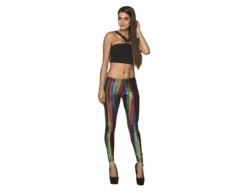 Regenboog Legging Metallic -Feestartikelen Winkel regenboog legging metallic 1