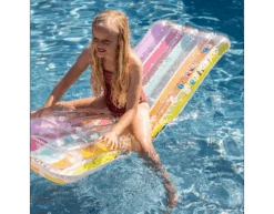 Regenboog Luchtbed Rechthoekig 1,8m -Feestartikelen Winkel regenboog luchtbed rechthoekig 18m 2