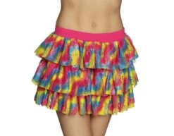 Regenboog Minirok Ruches -Feestartikelen Winkel regenboog minirok ruches 1