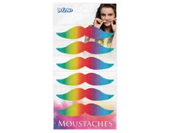 Regenboog Nep Snor Fantasy 6st -Feestartikelen Winkel regenboog nep snor fantasy 6st 3