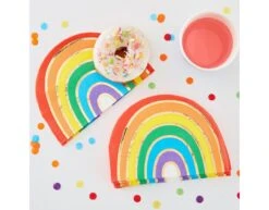 Regenboog Servetten 23cm 16st -Feestartikelen Winkel regenboog servetten 23cm 16st 2