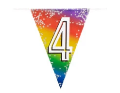 Regenboog Slinger 4 Jaar 6m -Feestartikelen Winkel regenboog slinger 4 jaar 6m 1