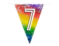 Regenboog Slinger 7 Jaar 6m -Feestartikelen Winkel regenboog slinger 7 jaar 6m 1
