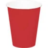 Rode Bekers Karton 350ml 8st -Feestartikelen Winkel rode bekers karton 350ml 8st