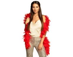 Rode Boa 1,8m -Feestartikelen Winkel rode boa 18m 1