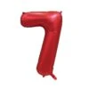 Rode Cijfer Ballon 7 Jaar Glans 86cm -Feestartikelen Winkel rode cijfer ballon 7 jaar glans 86cm